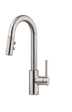 Pfister Stellen Bar Faucet with Pull Down Sprayer Single Handle High Arc