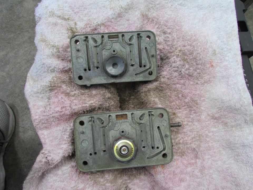 Used Holley Genuine double pumper 4150 metering blocks (1 pair) | eBay