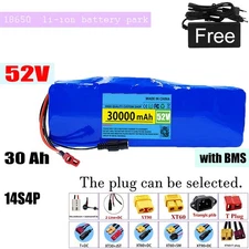 52V 30Ah 14S4P Li-ion Battery Pack with BMS for Electric Bicycle Scooter