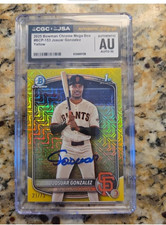 Josuar Gonzalez Bowman 2025 Yellow /10 Auto