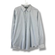 Van Heusen Flex Men's XL 17.5/34-35 Long Sleeve Shirt Slim Fit Button Up