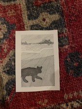 ACEO Original Watercolor Old Photograph Series: “Cat on the docks”