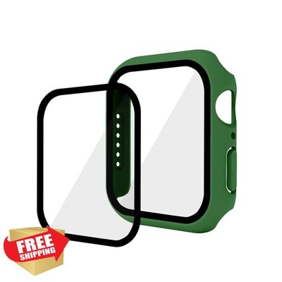 Ganganpro Apple Watch 40mm Case SE 4/5/6/SE Dark Green Hard PC+Glass