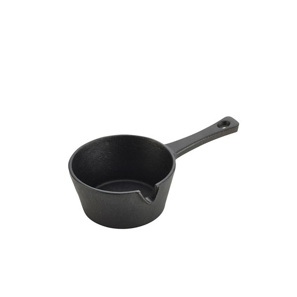 9.7 x 4.5cm MINI CAST IRON SAUCE PAN - PACK 6