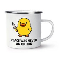 Gift Base Rude F*Ck Duck Meme Emaille Tasse Cup Lustig Lehrer Papa
