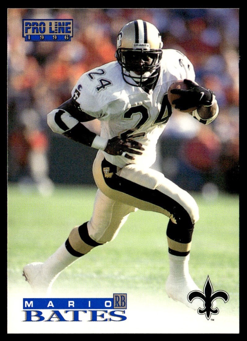 1996 Pro Line Mario Bates New Orleans Saints #68