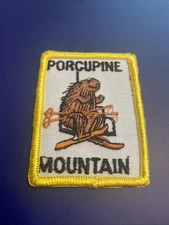 VTG PORCUPINE MOUNTAIN Ski Area Michigan Sew On Patch