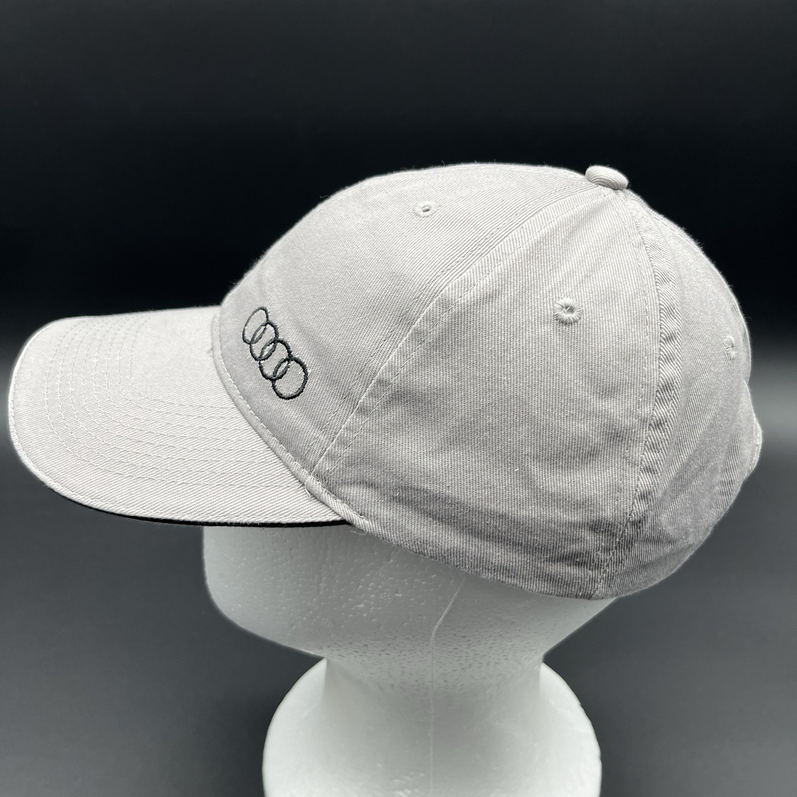 Audi Small Logo Hat Gray Adjustable Strapback Cap - image 2