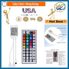 Wireless IR Remote Controller for 2 RGB LED Strips 44 Keys 12-24V