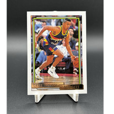Topps Gold 1991-92 Chris Jackson Base Set #8 Denver Nuggets Basketball Card