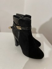 Sexy Stiefeletten Damen Größe 41 Schwarz Leo Lack, neu