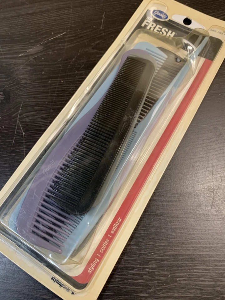Paquete de peinado Goody So Fresh cabello irrompible 8 peines 2006 sellado EE. UU. Foto 4 de 4