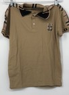 Burberry Mens Brown Regular Fit Collared Short Sleeve Polo Shirt No Size