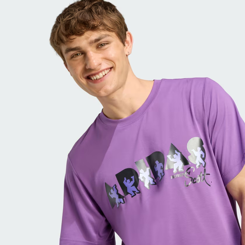 adidas JEREMY SCOTT 編み上げ パンツ ジャージ M パープル adidas JEREMY SCOTT 編み上げ パンツ ジャージ M パープル