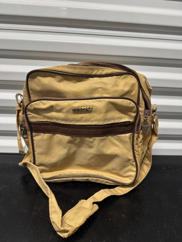 Adidas Vintage 1970s Green Travel Shoulder Bag Retro Sports Gym Carry-On