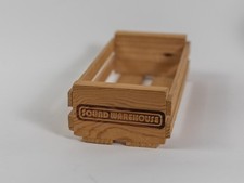 Vintage Sound Warehouse Wooden Cassette Tape Holder Crate Set of 2