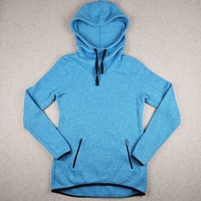 Old Navy Active Fleece Pullover Hoodie Women's S Small Blue 100 Polyester