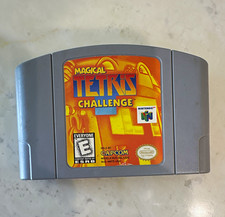 Magical Tetris Challenge Nintendo 64 N64 Game Cartridge Capcom Puzzle E NTSC-U/C