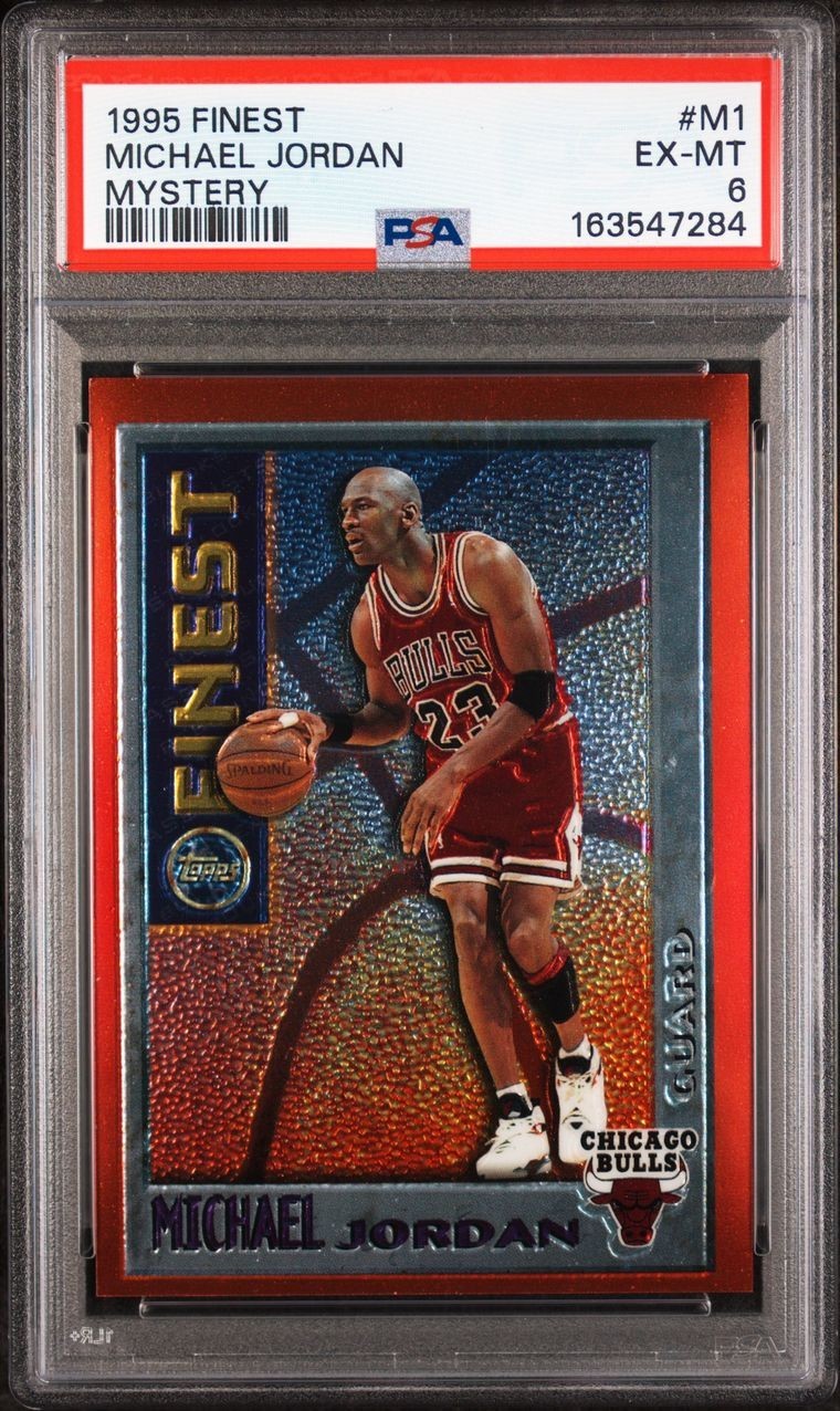 1995-96 Topps Finest - Mystery Finest Michael Jordan #M1 PSA 6