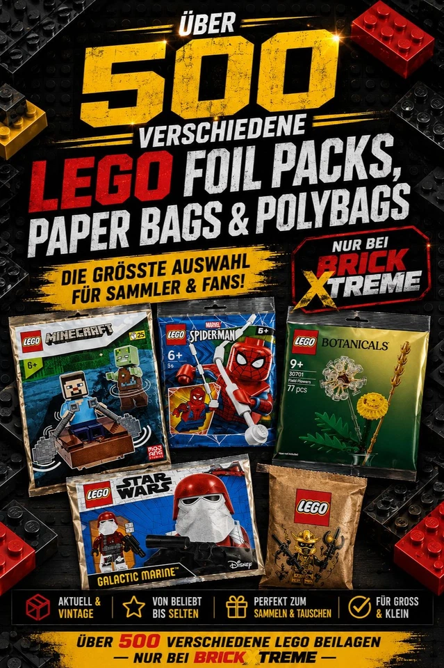 LEGO FOIL PACKS - PAPER BAGS & POLYBAGS