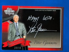 PETER GAMMONS AUTO - 2011 TOPPS FLAGSHIP DIAMOND ANNIVERSARY RARE SP /60 ESPN