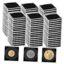 Pcs Adjustable Acrylic Coin Collection Cases with Sponges, Coin Snap 120