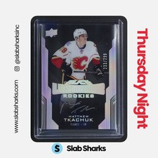 2016 UPPER DECK UD BLACK MATTHEW TKACHUK LUSTROUS ROOKIE SIGNATURES AUTO RC /299