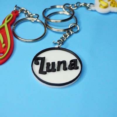 Custom Name Keychain  3D printed Personalized