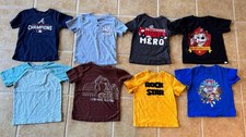 Boys Sz 4 Lot S/S T Shirts Cat Jack Garanimals Circo Paw Patrol 8 Pcs