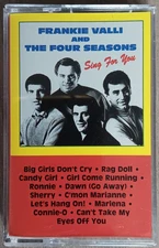 Music Cassette -Frankie Valli & The Four Seasons~Sing For You~1992 Warner VG