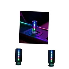 2 PCS Interior Car Lights USB Car Ambient Night Light Bulbs with 2pcs Rainbow