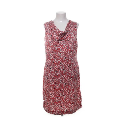 Hampton Bays, Kleid, Größe: 42, Rot/Mehrfarbig, Baumwolle/Seide, Blumen #Gg5