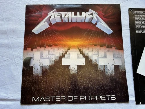 Metallica - Master Of Puppets UK Vinyl LP MFN60 with Merch Sheet uk 1st press