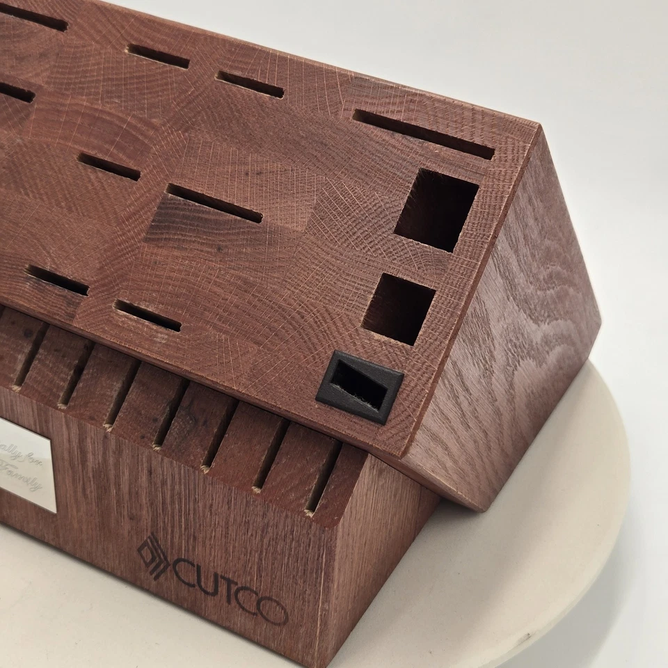 CUTCO Knife Block 24 Slot Natural Hardwood Cherry Finish - Image 3 of 4