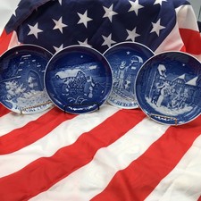 Lot of 4 B&G Copenhagen Porcelain Christmas L...