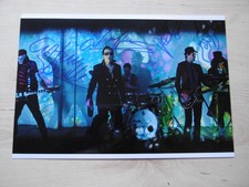 The Damned Band signed 8x12 inch photo autographs