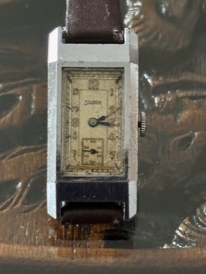 Swiss vintage Silvana tank watch, 1930er Jahre