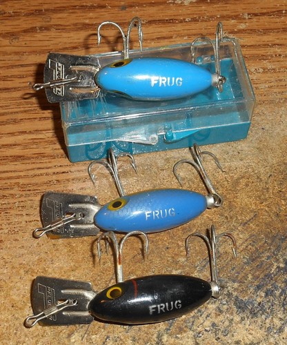 LOTE DE FRUTAS PFLUEGER VINTAGE/3 SEÑUELOS/¡RESISTENTE! - Imagen 3 de 4
