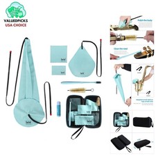 Microfiber Saxophone Cleaning Set with Sturdy Case for Alto  Tenor Instruments