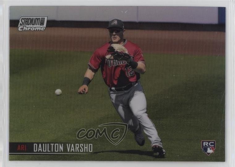 2021 Topps Stadium Club Chrome Refractor Daulton Varsho #168 04eb