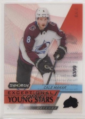 2020-21 Upper Deck Synergy Exceptional Young Stars Black 63/99 Cale Makar 1q7q