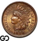1898 Indian Head Cent Penny, Red Brown, Gem BU++ RB