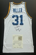 Reggie Miller Signed UCLA Bruins Jersey JSA LOA #31 Inscribed Pacers NBA HOF !