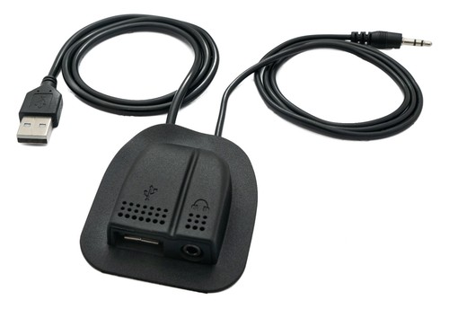 USB 2.0 und 3,5mm Klinke Kabel 60 cm für Rucksäcke Ladeanschluss Adapter Schwarz - Afbeelding 2 van 5