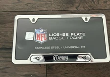 LOS ANGELES RAMS METAL LICENSE PLATE FRAME FROM PROMARK