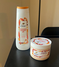 Dove Cinnamon Pumpkin Pie Toiletries Set Body Wash  Body Scrub, Wash/Scrub