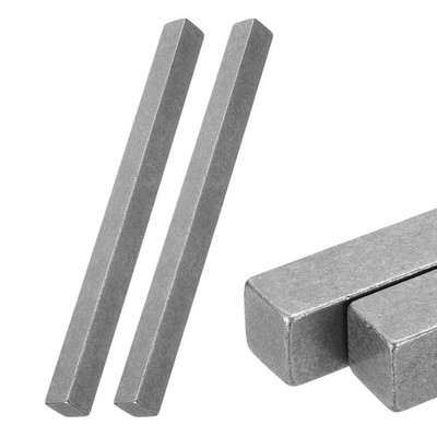 2Pcs 5/8''x5/8''x10'' 45# Cold-Drawn Square Steel Key Stock Rod