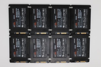 LOT of 8 Samsung 500GB 860 EVO SATA SSD