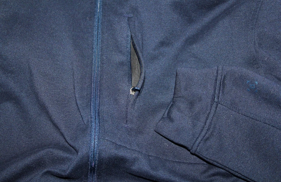 BONITA Chaqueta Lululemon City Sudadera con Capucha Cremallera Térmica Jaspeada Azul Marino Desenfocada 2XL Foto 4 de 4