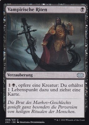 MTG Vampirische Riten 2X2 DE 098 Uncommon (6225)